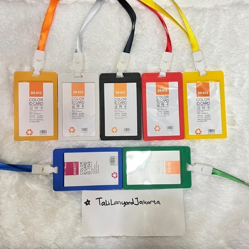 

PER 50 PCS Tali ID Card China IMPORT Set Card Case 1 Sisi Ukuran Kartu Identitas