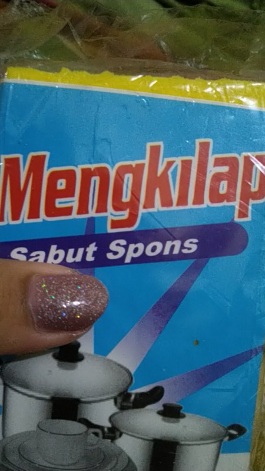 Spons Cuci Piring Sepeda Motor Multifungsi Spon Kuning