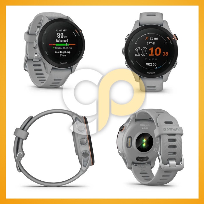 Garmin Forerunner 255s Non Music Powder Gray fr255s - Garansi TAM 2Th