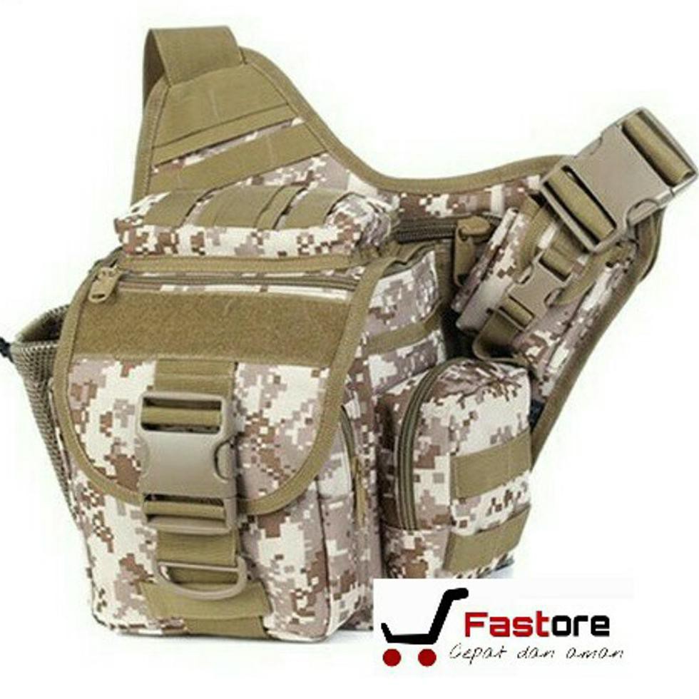 Paling Murah Tas Selempang Army 249 Warna Desert // Tas Slempang 249 Tactical Airsoft 249