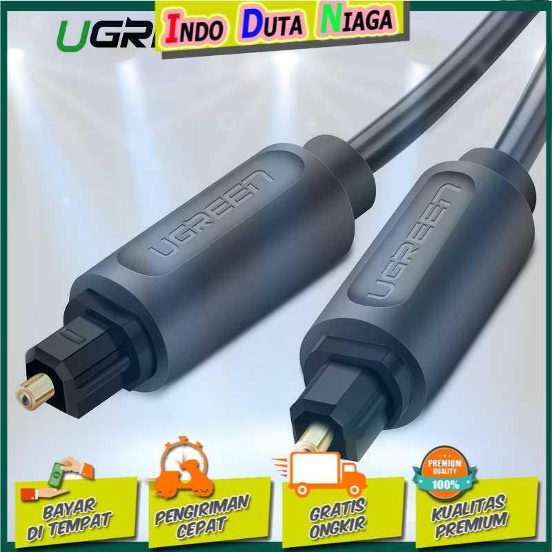 IDN TECH - UGREEN Kabel Toslink SPDIF Fiber Optic Audio Male Ke Male 1.5M - 70891