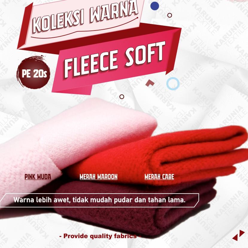 ➼ PE Fleece 20s | Hitam | Kain | Karunia Textile ۞