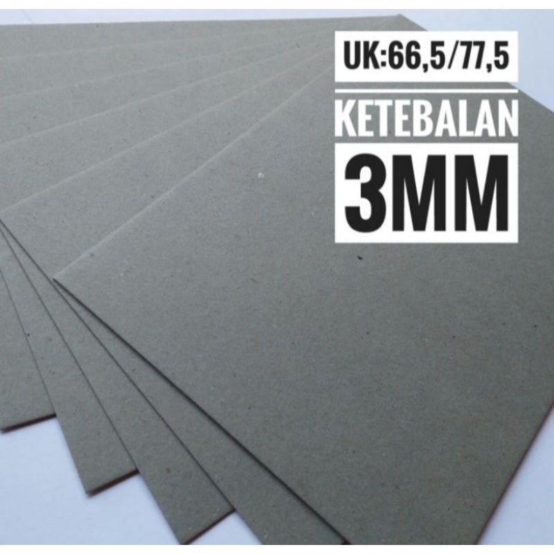 

1 Pack Karton Board No. 20 / 3 mm Uk Plano 65 cm X 75 cm ( 20 lembar )