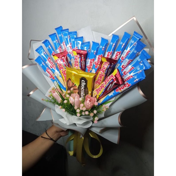 buket jajanan/ buket wisuda/ buket bunga
