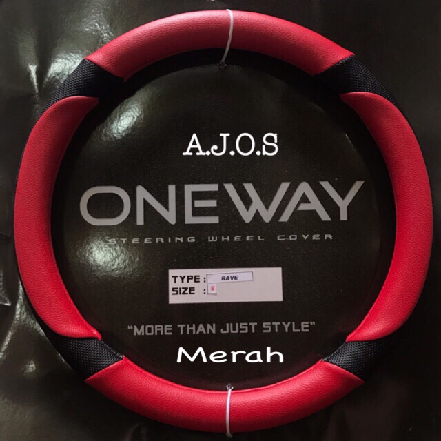 Sarung Stir Oneway Rave / Sarung Stir Karbon / Sarung Stir Carbon Glossy Carbon Doff AJOS