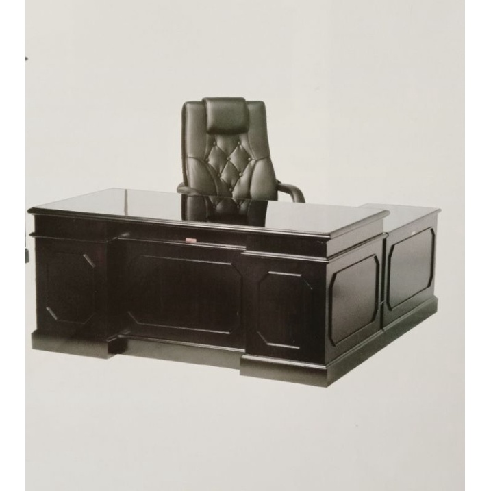 Meja kerja Direktur meja kantor executive MTL 01 warna dark mahony elegant