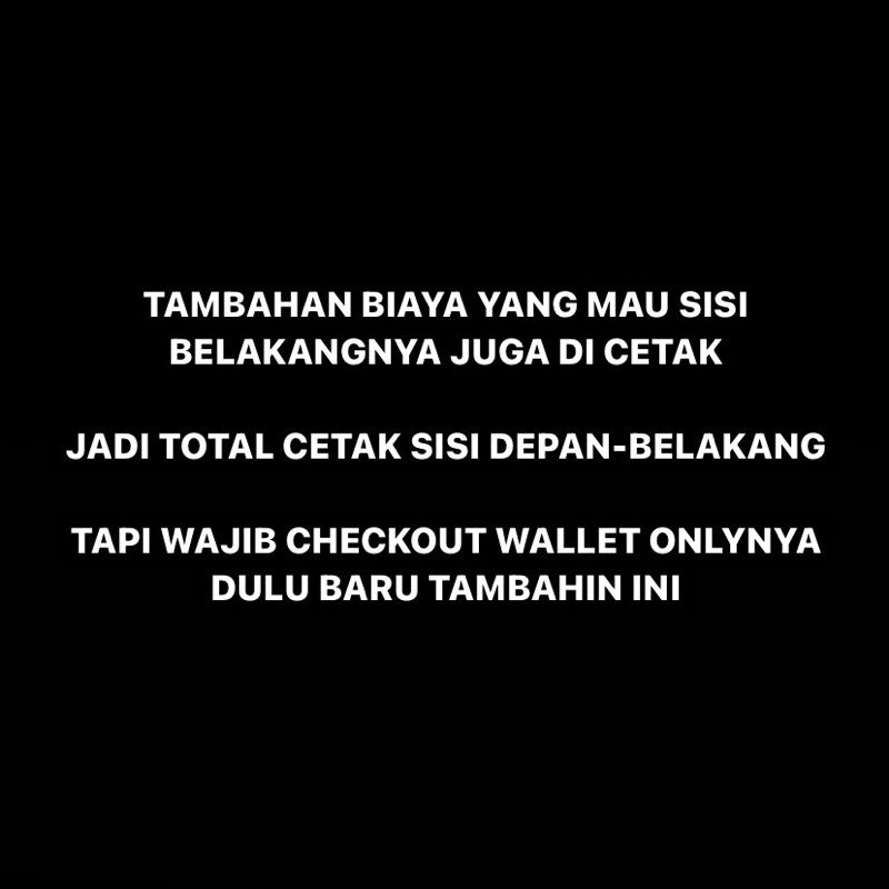 TAMBAHAN CETAK SISI BELAKANG WALLET CARD