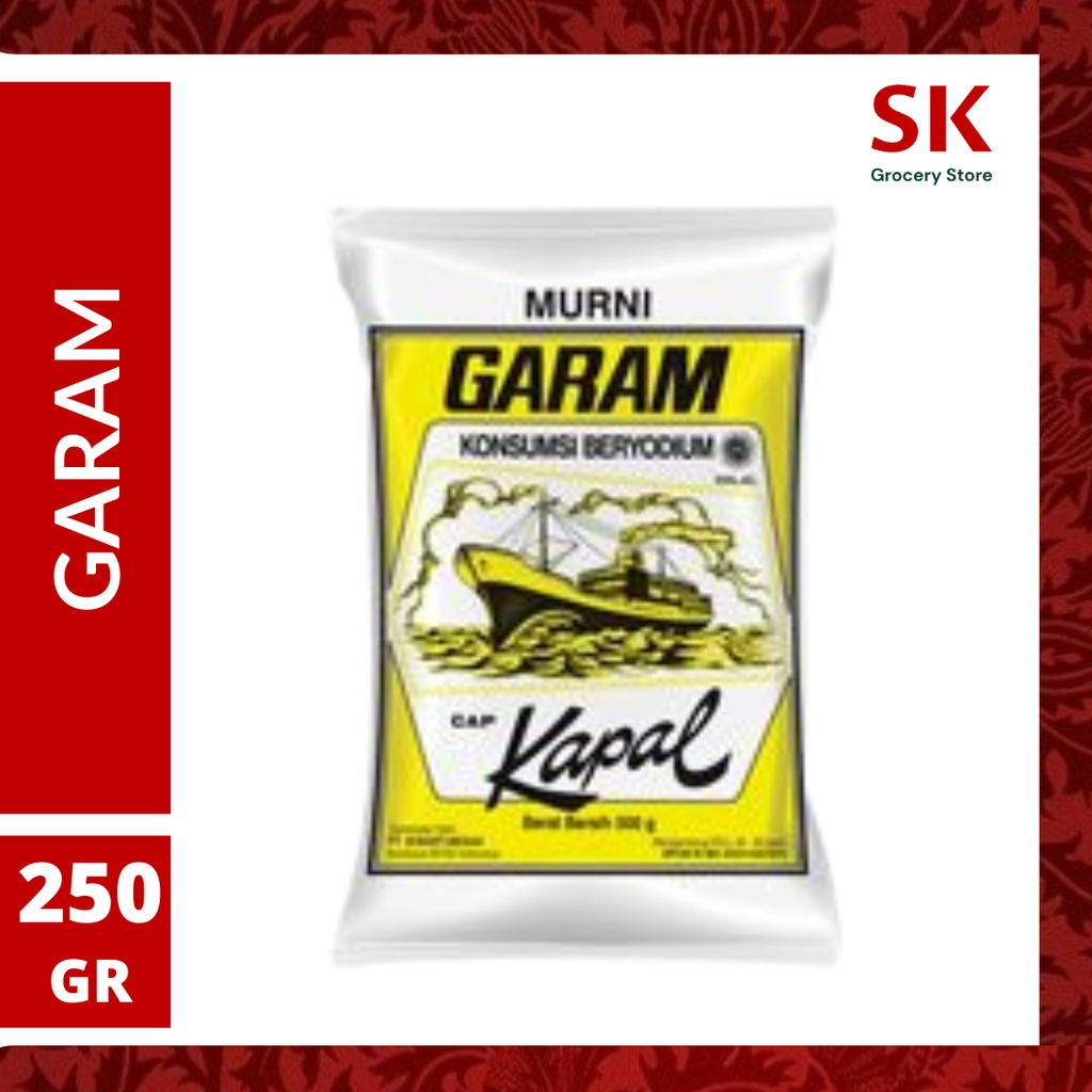 

[Harga Grosir] Garam Dapur Cap Kapal Beryodium 250gr