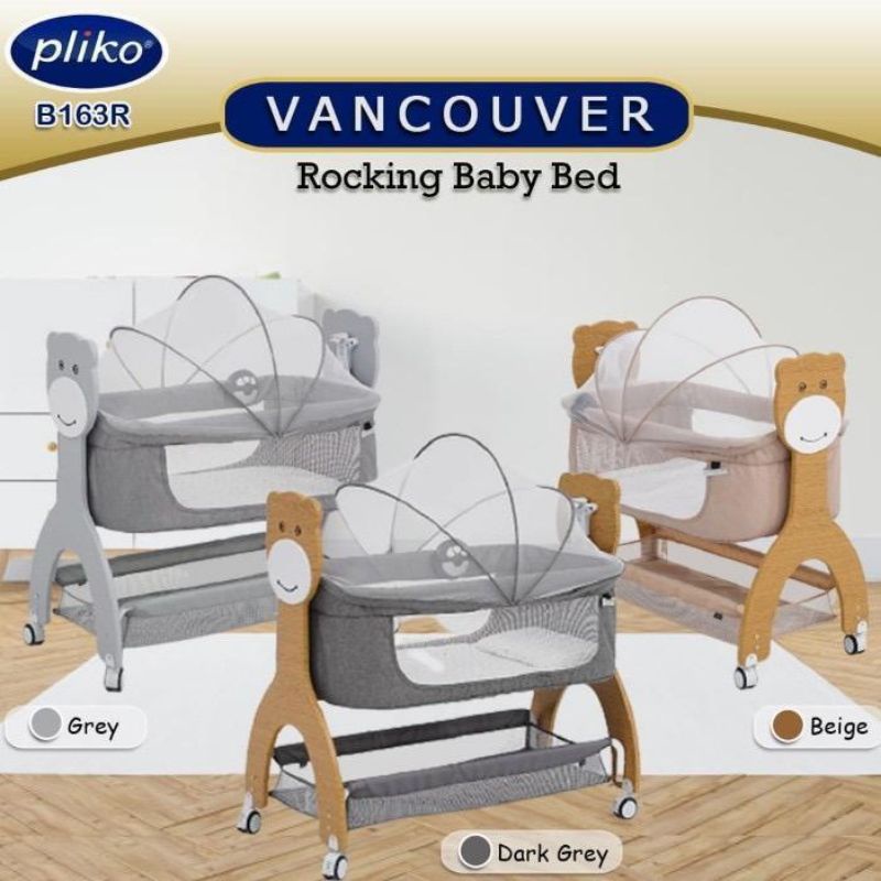 Pliko rocking baby bed box vancouver B163R ranjang ayun bayi