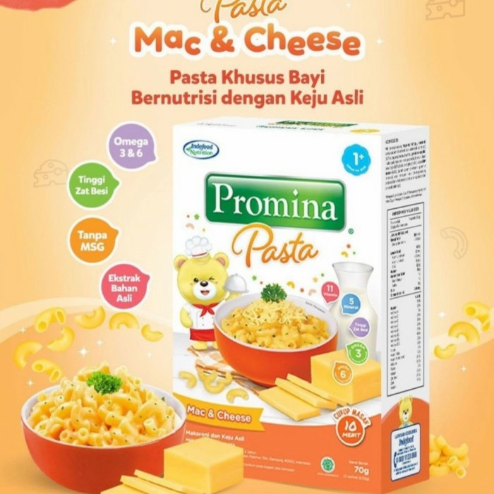 PROMINA Pasta Mac and Cheese Pasta Bayi Keju Asli Baby Food 70gr