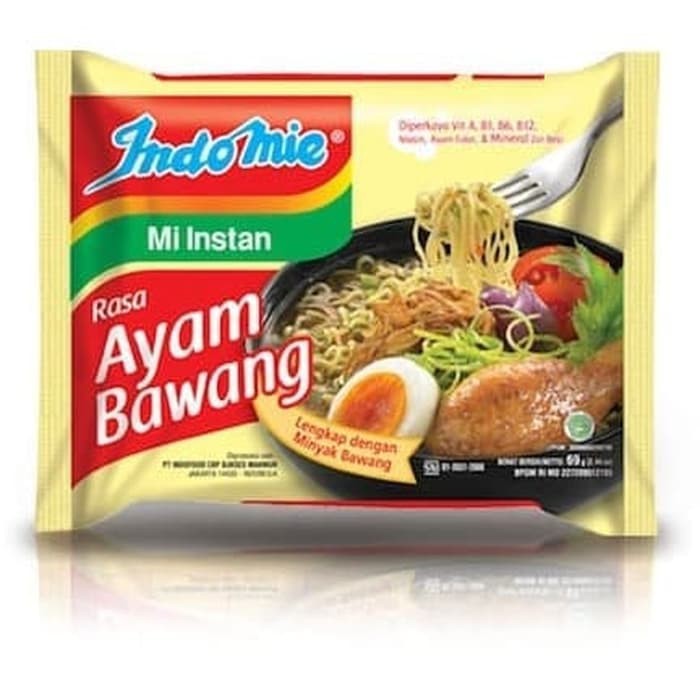 

Indomie Mie Kuah Ayam Bawang 69gr