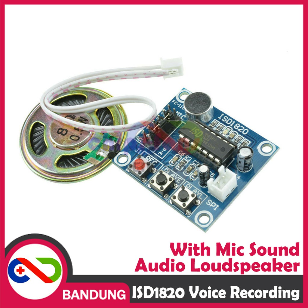 ISD1820 RECORDING MODULE PEREKAM DAN PEMUTAR SUARA STAND ALONE OR WITH ARDUINO