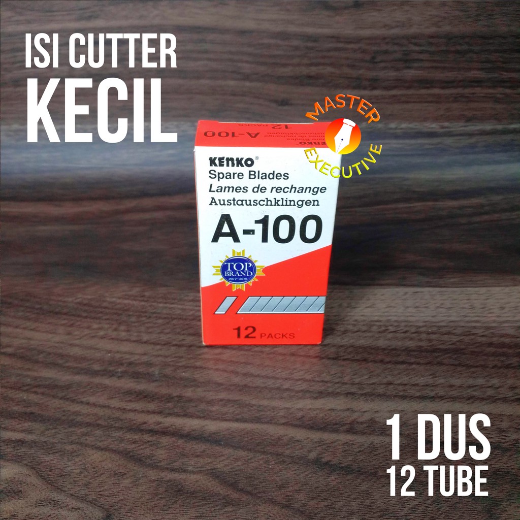 [Dus - 12 Tube] Kenko Isi Cutter Kecil / Small Spare Blades A 100