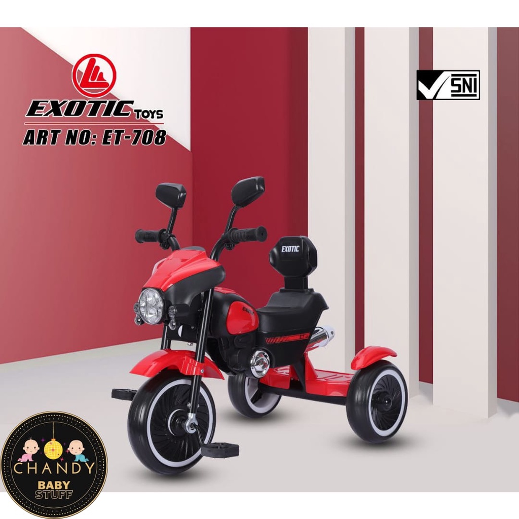 SEPEDA ANAK RODA TIGA TRICYCLE ET 708 EXOTIC (MOTOR)