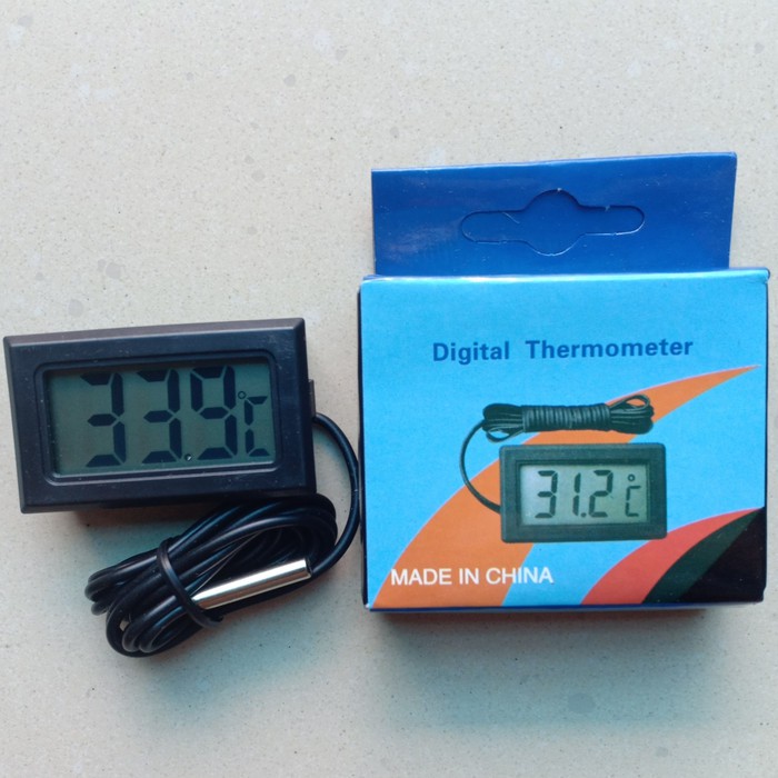 termometer digital aquarium pengukur suhu waterproof