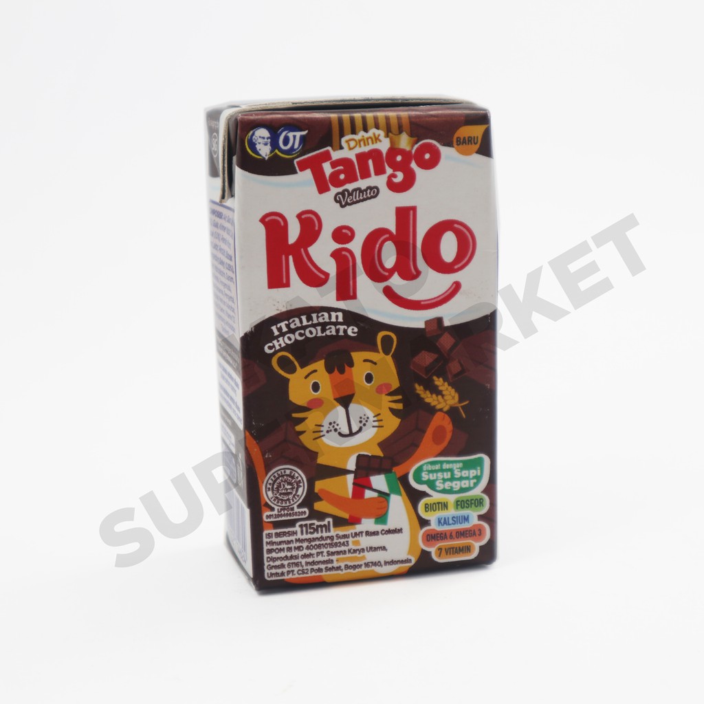 

Tango Susu UHT Kido Italian Choco 115 gr / Susu Coklat Italia