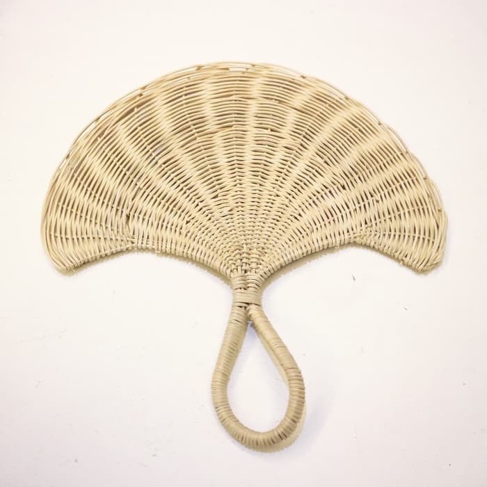 kipas Rotan Natural, Kipas Anyaman, Kipas Kerajinan, Kipas Bambu