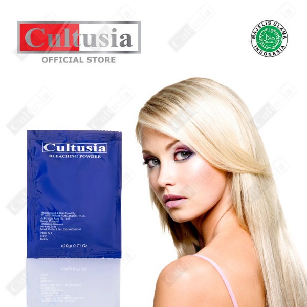 CULTUSIA Bleaching Powder 0/00 Sachet - Bubuk Perawatan Warna Rambut Berwarna