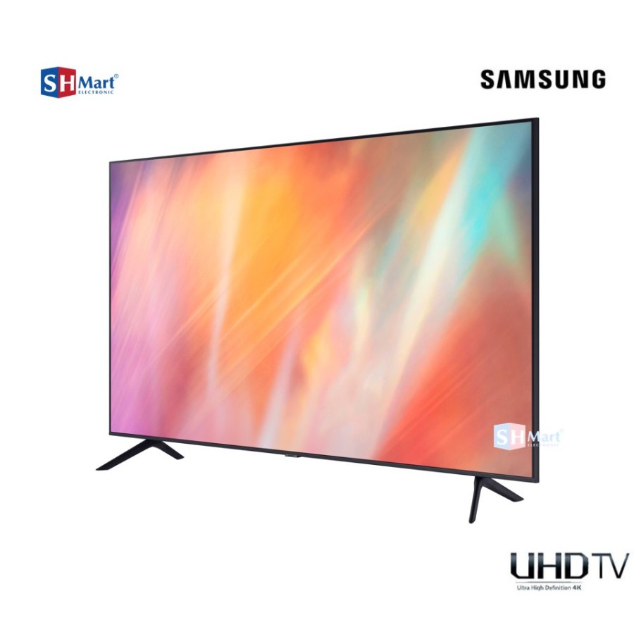 SAMSUNG LED TV 43 INCH 43AU7000 SERIES 7 FRAMELESSS 2021(SHMART ELECTRONIC MEDAN )