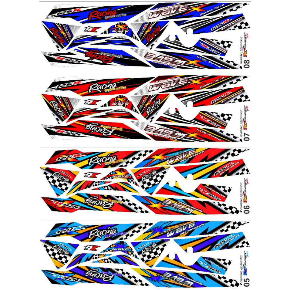 Sticker Striping Variasi Thailand / Thailook New Supra X 125 Fi WAVE X f137