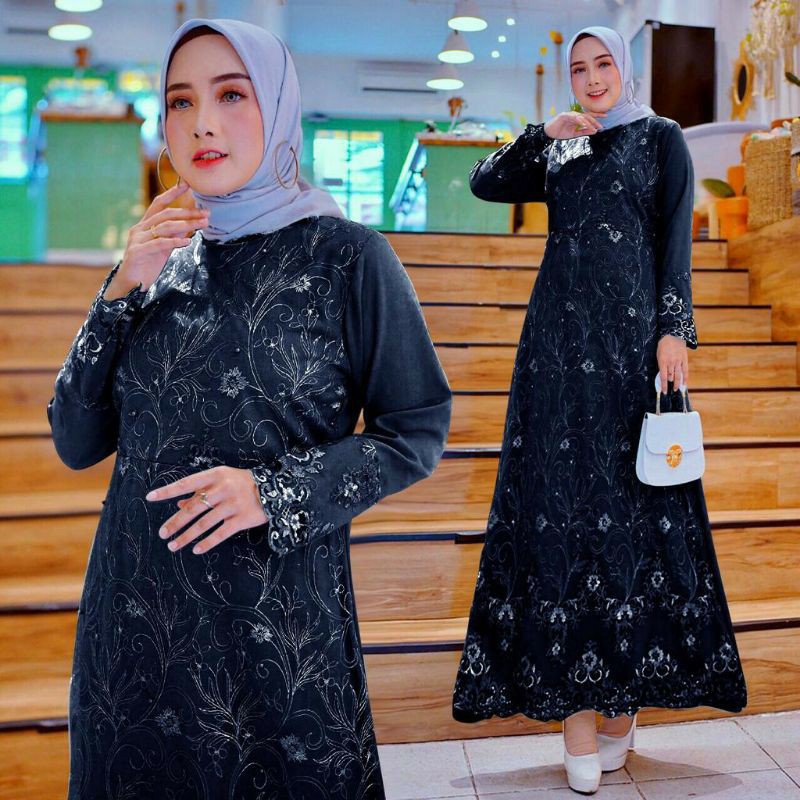 ꧁𓊈𒆜𝔢𝔩𝔦𝔷𝔦𝔞.𝔠𝔩𝔬 𒆜𓊉꧂ Gaun pesta-gaun kondangan-gaun formal-gaun selendang-dress wanita terbaru/New Gami