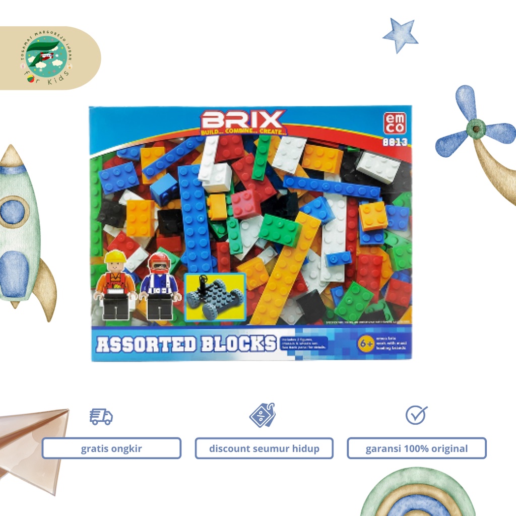 MAINAN BRIX - ASSORTED BOX 8813/108813 EMCO