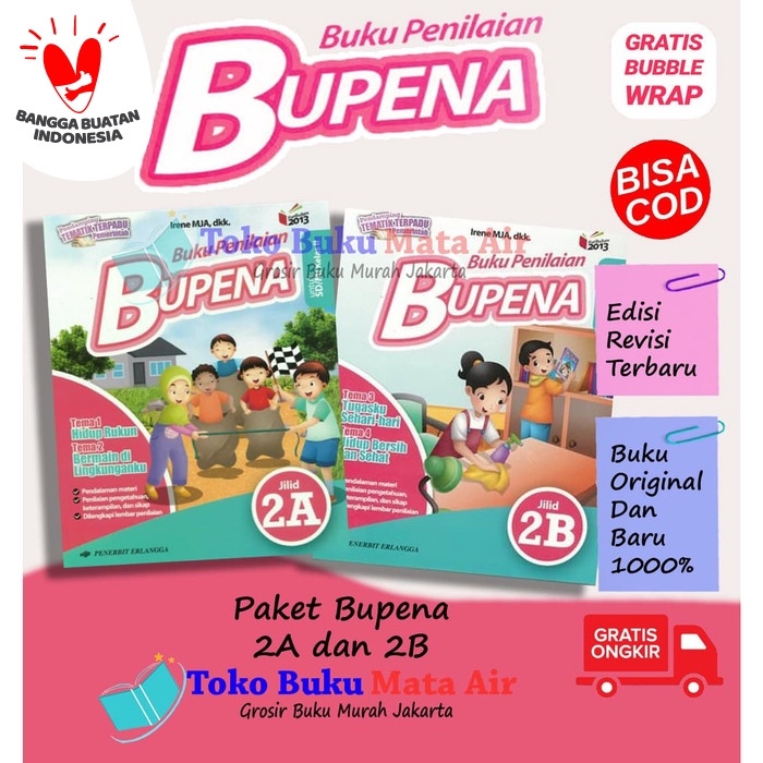 

❤BISA COD❤ BEST SELLER PAKET BUPENA 2A & 2B K13N ERLANGGA