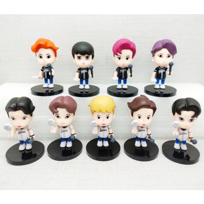 MAINAN & HOBI FIGURE KOREAN KPOP EXO STAR ACTION FIGURE TOYS BAEKHYUN CHANYEOL CHEN D.O. HR590W