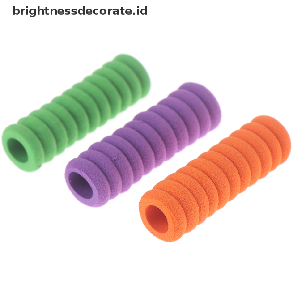 10pcs Grip Pensil Bahan Busa Lembut Nyaman Untuk Alat Bantu Menulis Anak