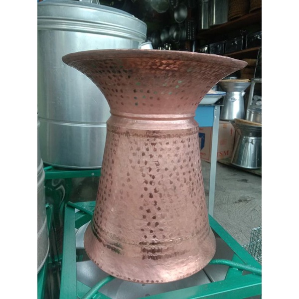 Seeng/Dangdang asli tembaga kuno uk tinggi 42 kapasitas 5 liter free kukusan bambu