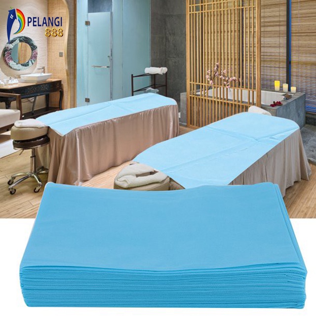 Disposable Bed Sheet Alas Sprei Hotel Rumah Sakit Salon Klinik Blue | Disposable Bed Sheet | Alas Bed Facial Massage | Sprei Hotel | Sprei Rumah Sakit | Salon | Klinik