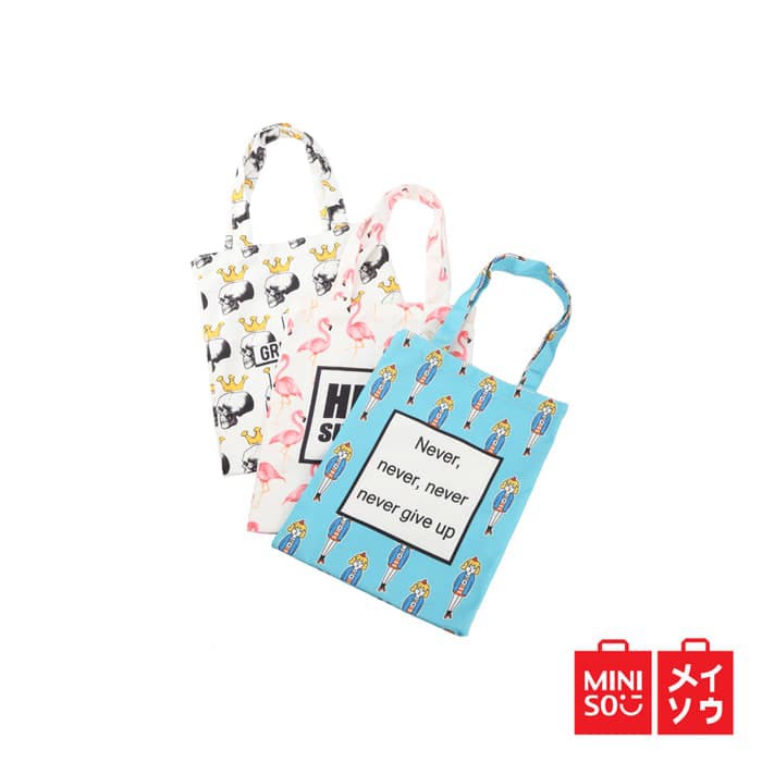 Miniso Original Canvas Carrier Bag Tas Canvas