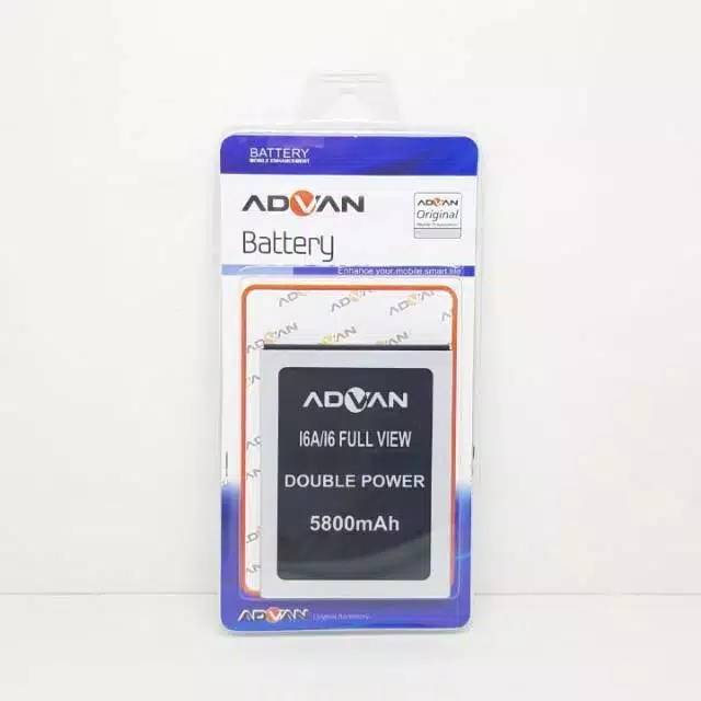 Batre advan I6A I6 Full view original oem 5800mah