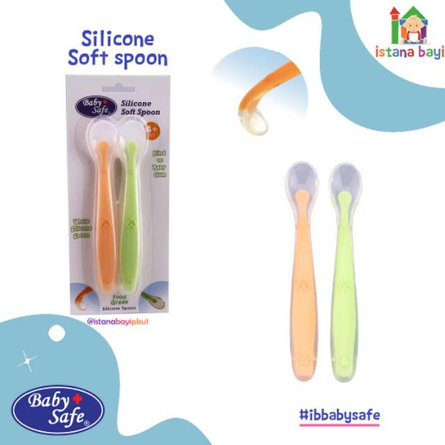 Baby Safe Silicone Soft Spoon - Sendok makan bayi SC009