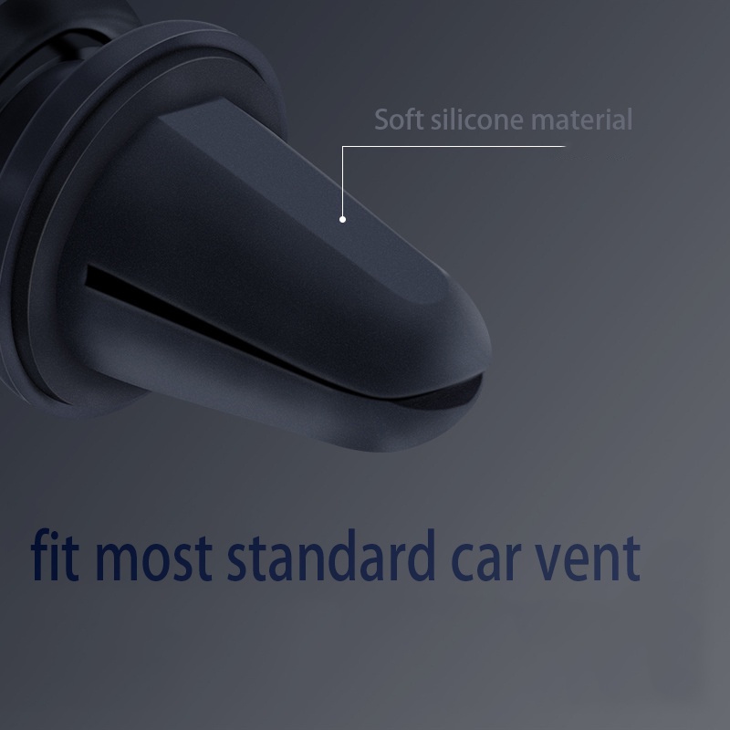 Braket Stand Holder Smartphone Mount Ac Mobil Rotasi 360 Derajat Bahan ABS Untuk Navigasi