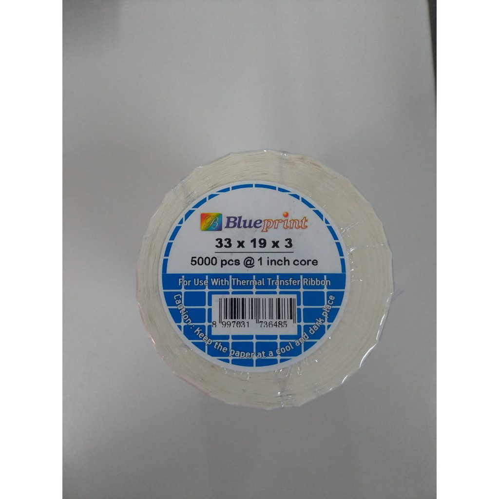 

Label Semi Coated 33X19 3 Kolom Blueprint 5000Pcs