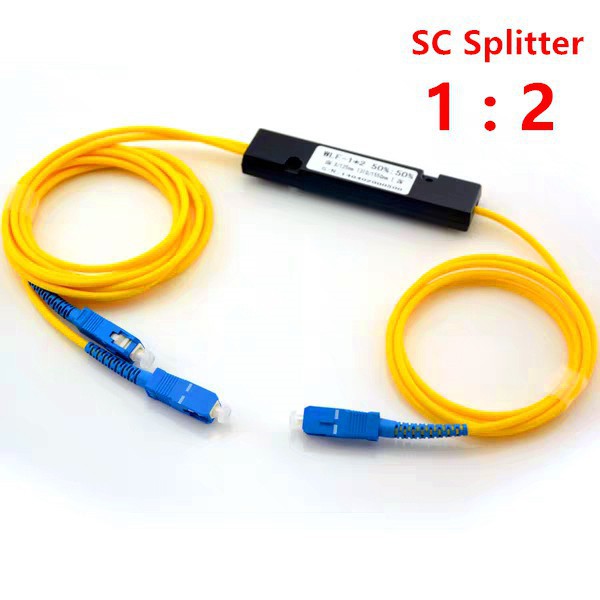 Fiber Optic Jumper Cable Kabel Splitter FBT SC/UPC 1M 1/2 FTTH