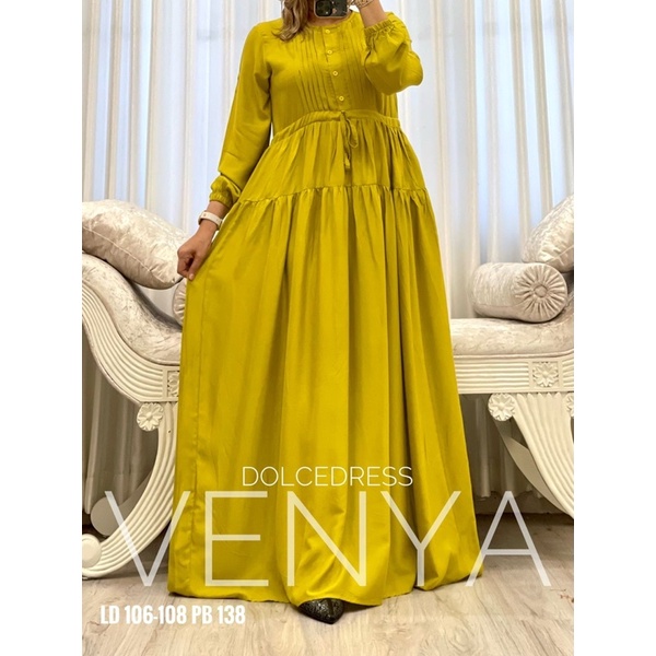 Daster arab DOLCE VENYA  Gamis Rayon Maxi Dress Super Klok