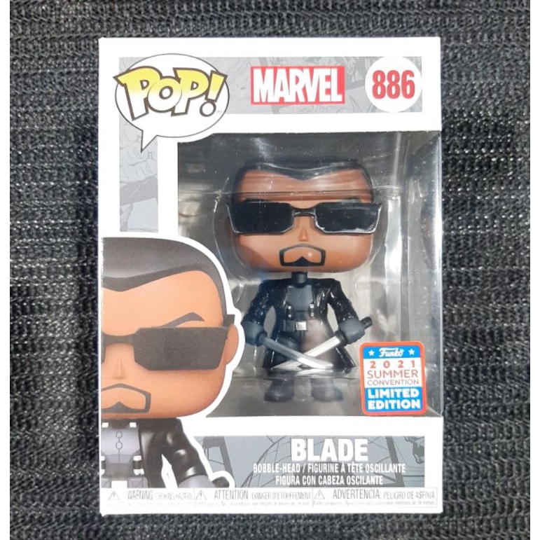 Funko Pop MARVEL : BLADE #886 (2021 Summer Convention)
