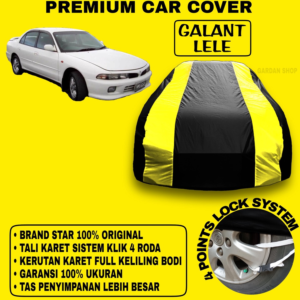 Body Cover GALANT LELE Sarung Strip KUNING Penutup Pelindung Bodi Mobil Galant Lele PREMIUM