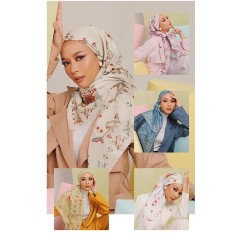 READY❗️RADWAH X DIAN PELANGI | JILBAB SEGI EMPAT | PACKING BOX