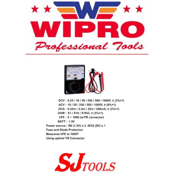 Multitester Analog YX360TRES Wipro