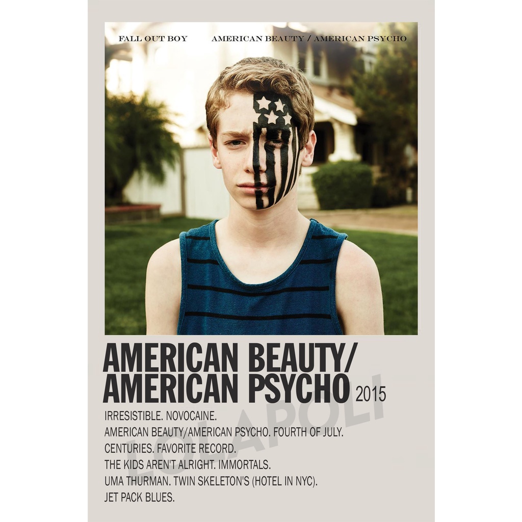 Poster Cover Album American Beauty/American Psycho - Fall Out Boy