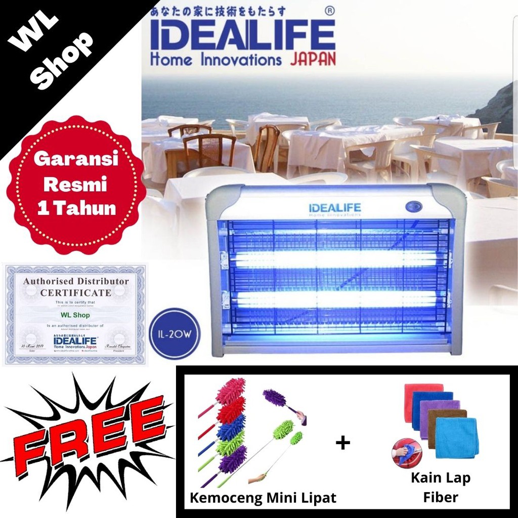 Idealife IL 20W Lampu Perangkap Penangkap Pembasmi Nyamuk Idealife IL 20W Lampu Perangkap Penangkap Pembasmi Nyamuk