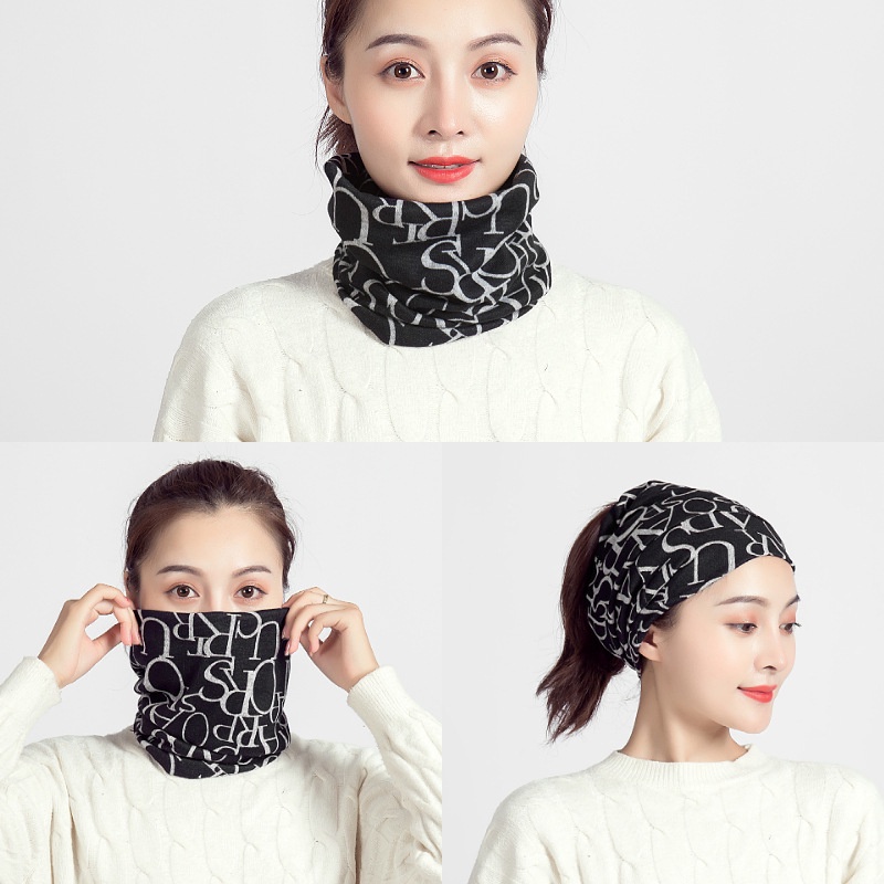 Scarf Hangat Ragam Leher Pullover Syal Korea Fashion Masker Tahan Angin wanita