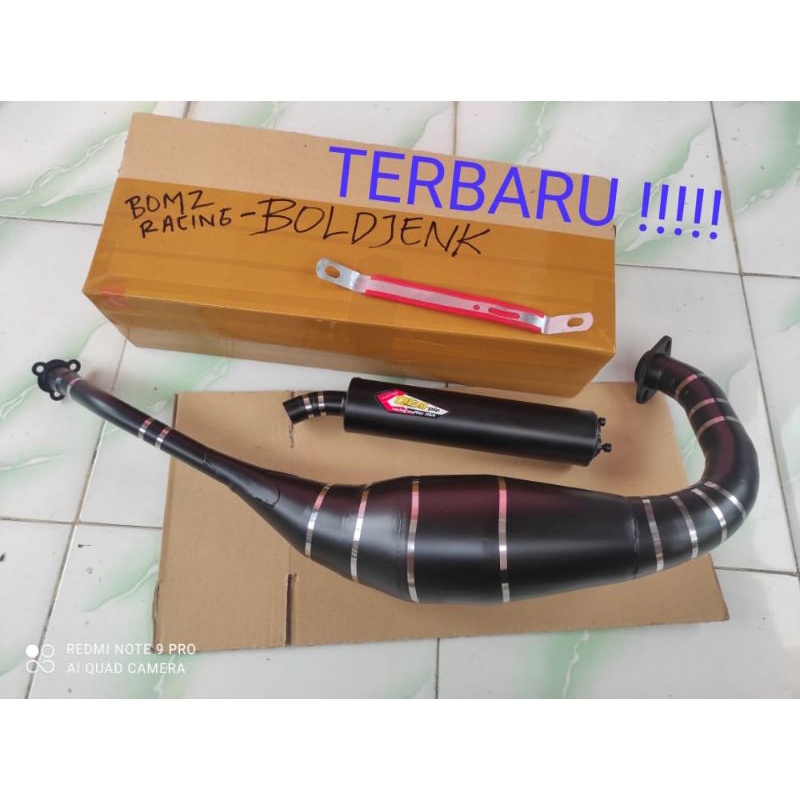 Knalpot racing R9  CREAMPIE untuk ninja R  ninja RR  ninja SS  fullblack anti karat