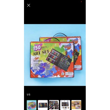 

Pensil Warna 150 pcs ALAT TULIS SET CRAYON 150PCS ART CRAYON/PERLENGKAPAN MENGGAMBAR SET 150 IN 1