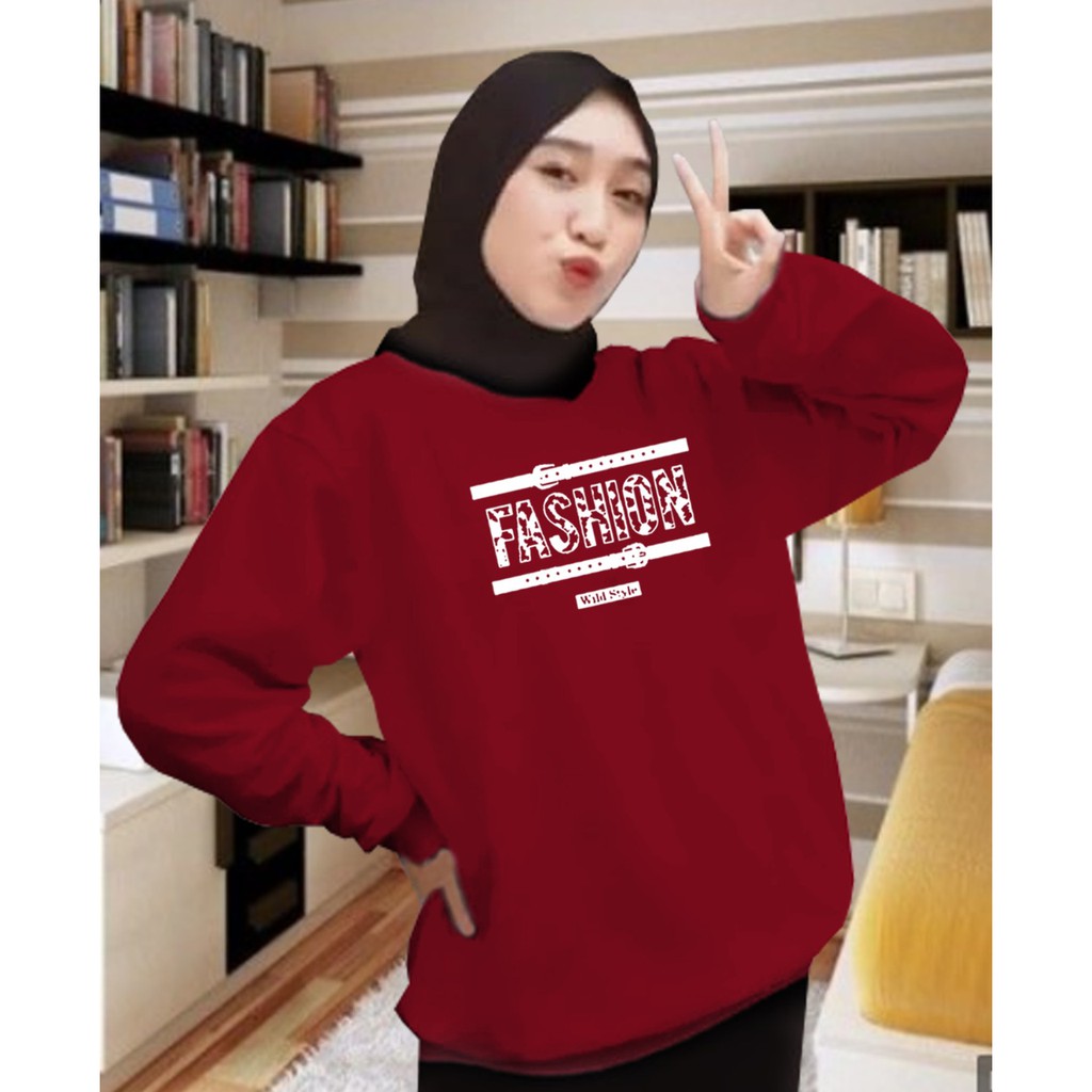 Kaos Lengan Panjang fashion/ Kaos Sweatshirt / Atasan Wanita / Atasan Wanita Lengan Panjang