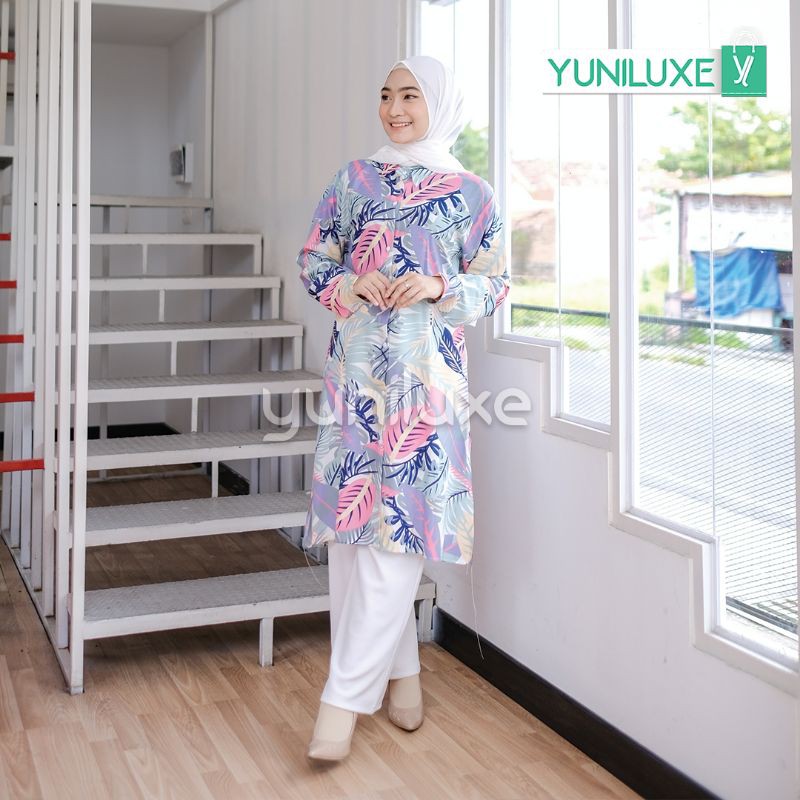 DAYANA TUNIK / ATASAN WANITA MUSLIMAH / TUNIK KATUN RAYON / TUNIK MOTIF PREMIUM MURAH