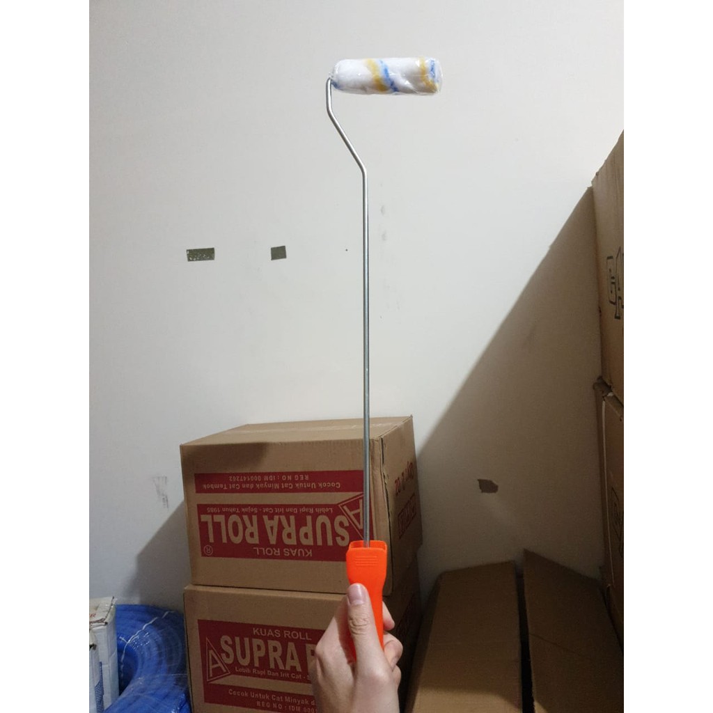 

YUH Kuas Cat Roll Kapal / Kecil 4 Inch + Gagang Panjang (Perlusin)